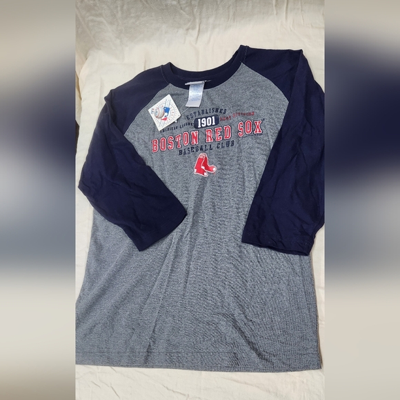 Genuine Merchandise Other - Genuine Merchandise Boston Red Sox Kids 3/4 Sleeve Tee - Navy and Gray